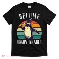 Become Ungovernable Meme Funny Penguin Meme Retro Vintage T-Shirt thumb 0