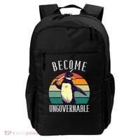 Become Ungovernable Meme Funny Penguin Backpack thumb 0