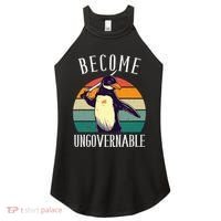 Become Ungovernable Meme Funny Penguin Women's Perfect Tri Rocker Tank thumb 0