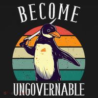 Become Ungovernable Meme Funny Penguin Kids Hoodie thumb 5