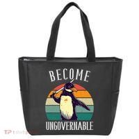 Become Ungovernable Meme Funny Penguin Tote Bag thumb 0