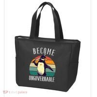 Become Ungovernable Meme Funny Penguin Tote Bag thumb 3