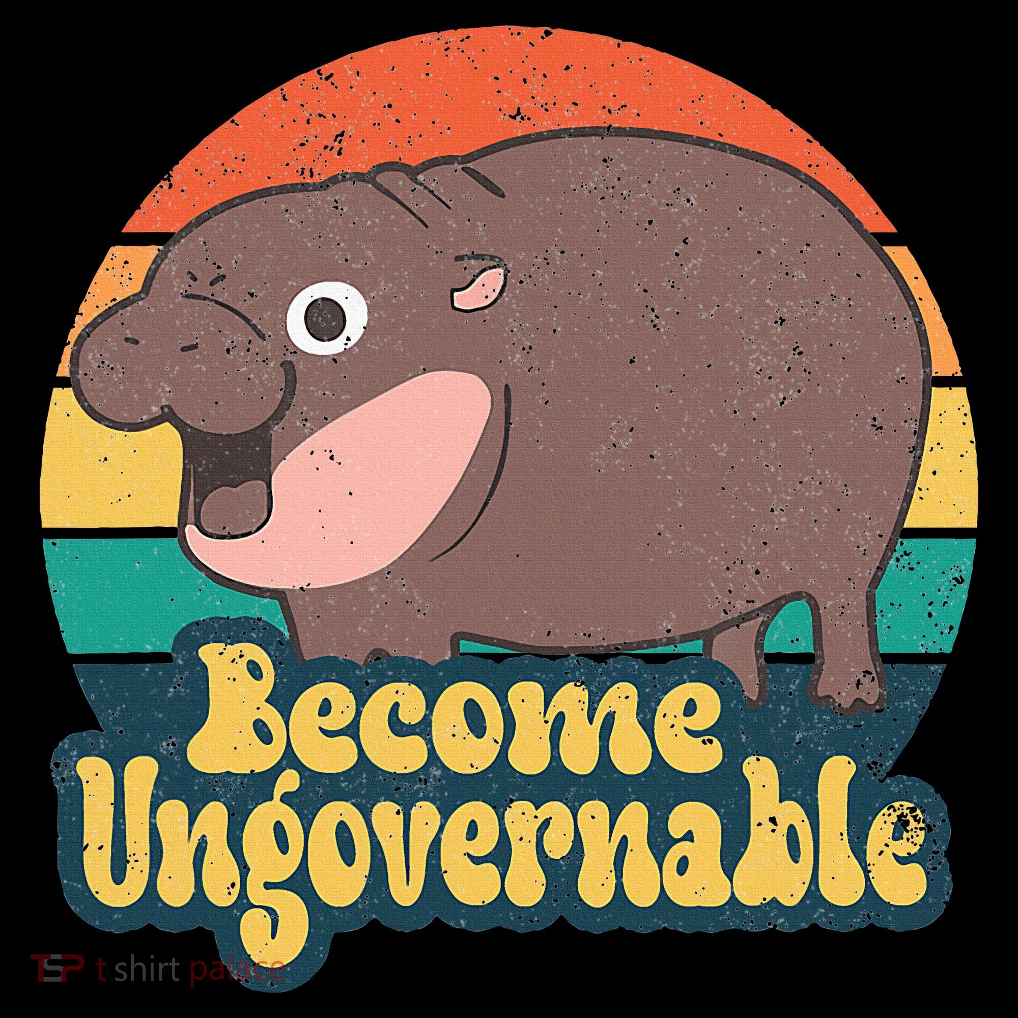 Become Ungovernable Moo Deng Humor Doggie Tank
