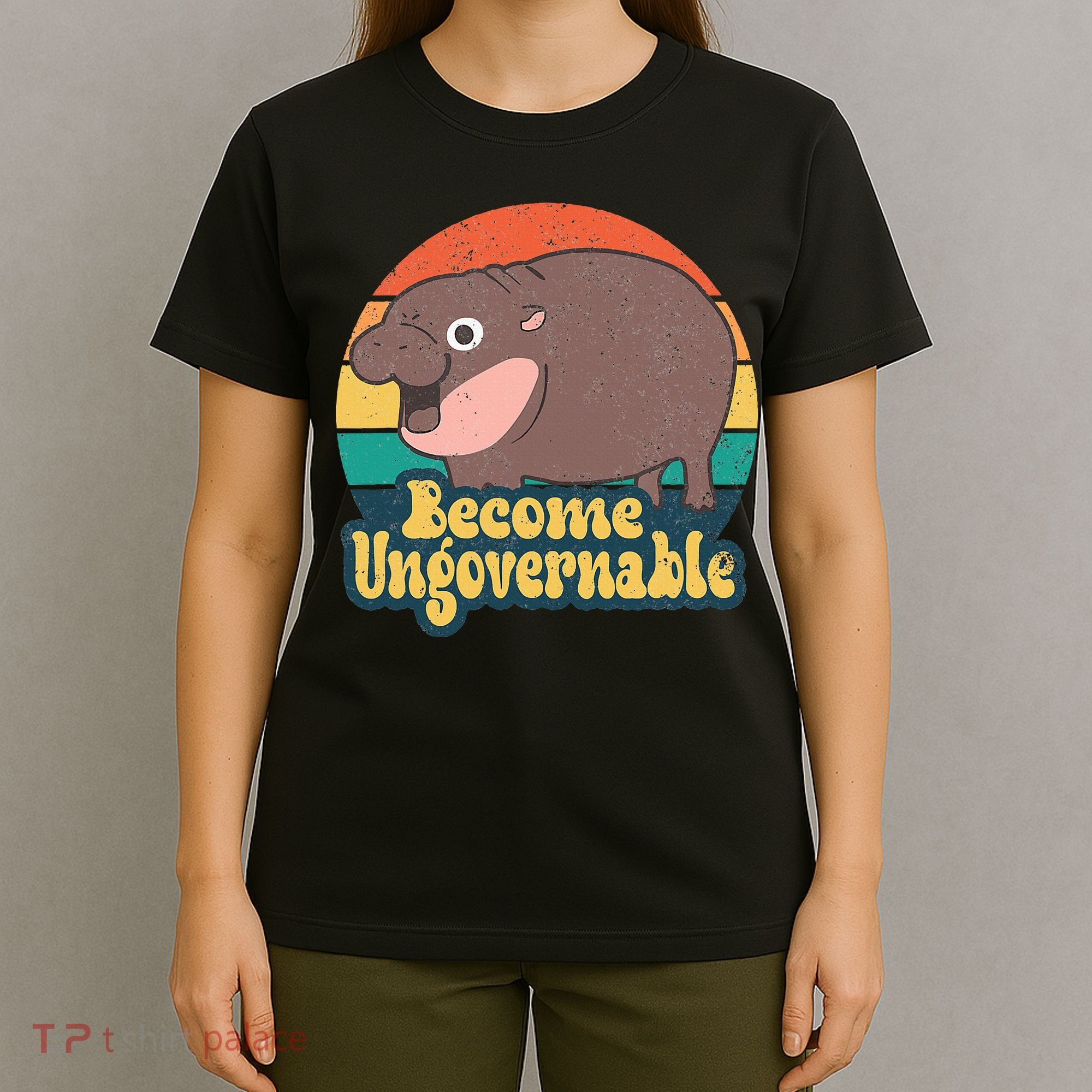 Become Ungovernable Moo Deng Humor T-Shirt