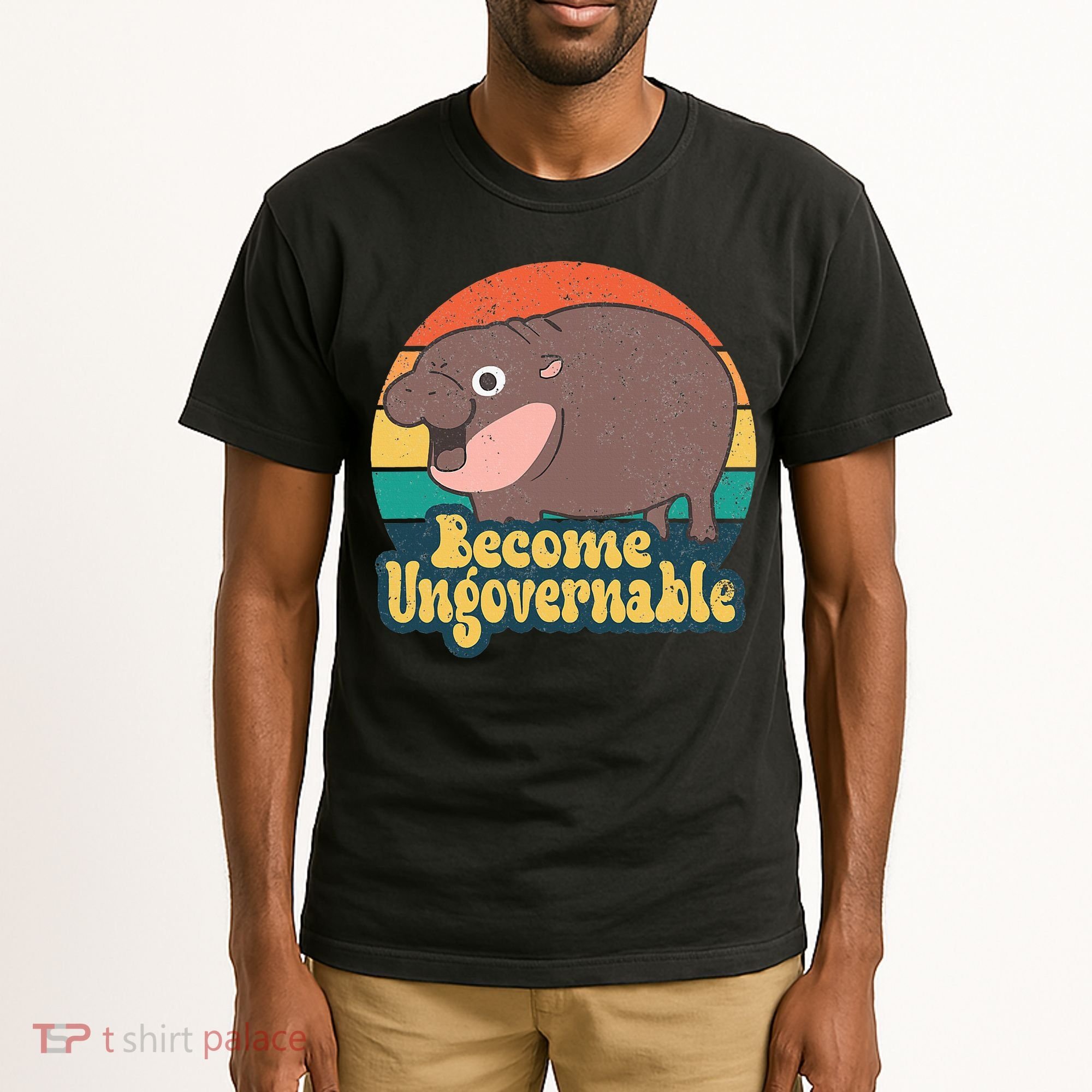 Become Ungovernable Moo Deng Humor Tall T-Shirt