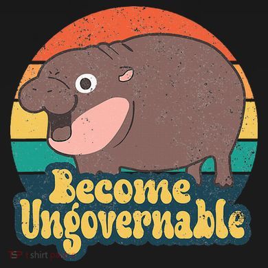 Become Ungovernable Moo Deng Humor Tall T-Shirt