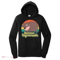 Become Ungovernable Moo Deng Humor Women's Hoodie thumb 0