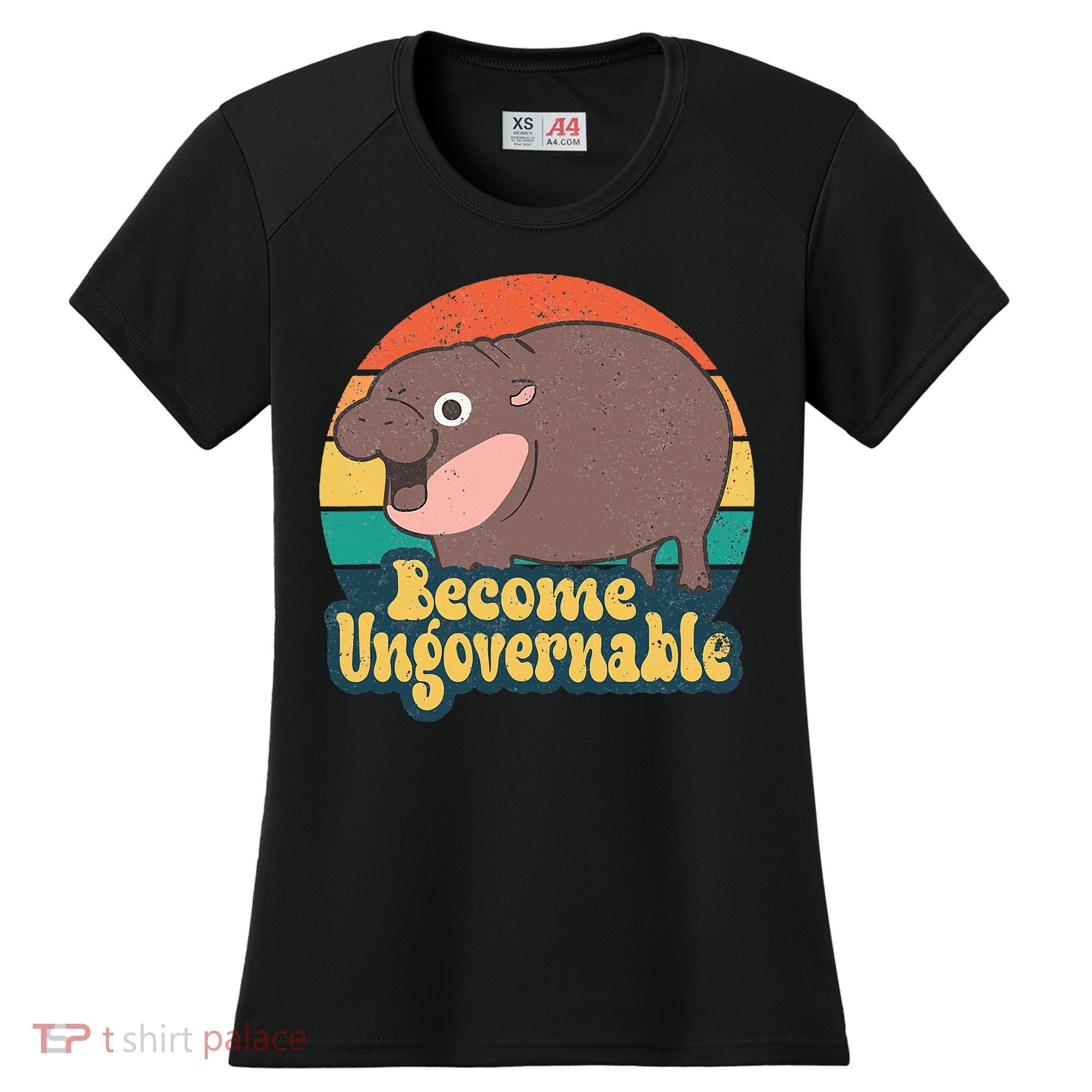 Become Ungovernable Moo Deng Humor Women's Cooling Performance Crew T-Shirt