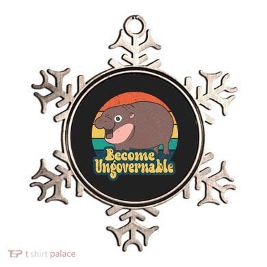 Become Ungovernable Moo Deng Humor Ornament