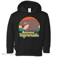 Become Ungovernable Moo Deng Humor Toddler Hoodie thumb 0