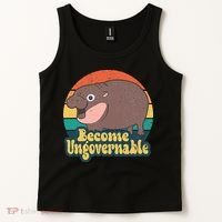 Become Ungovernable Moo Deng Humor Tank Top thumb 2