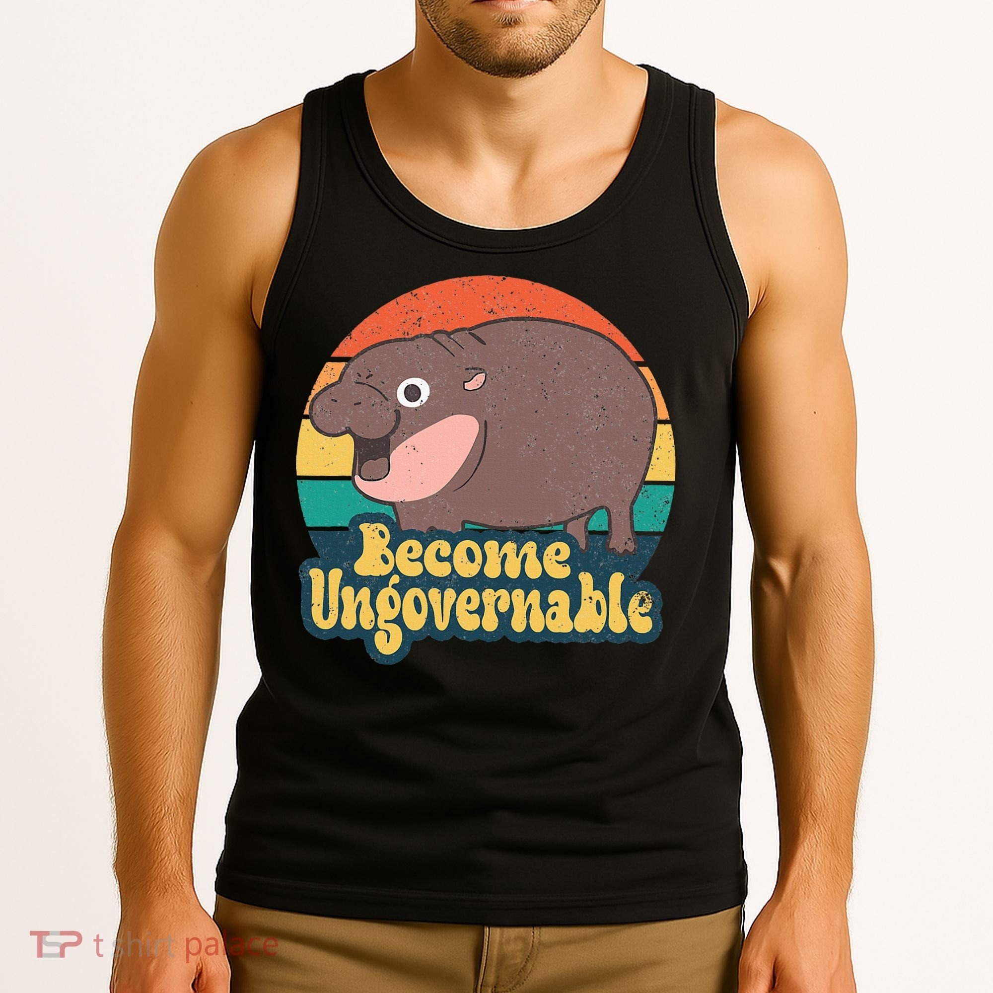 Become Ungovernable Moo Deng Humor Tank Top