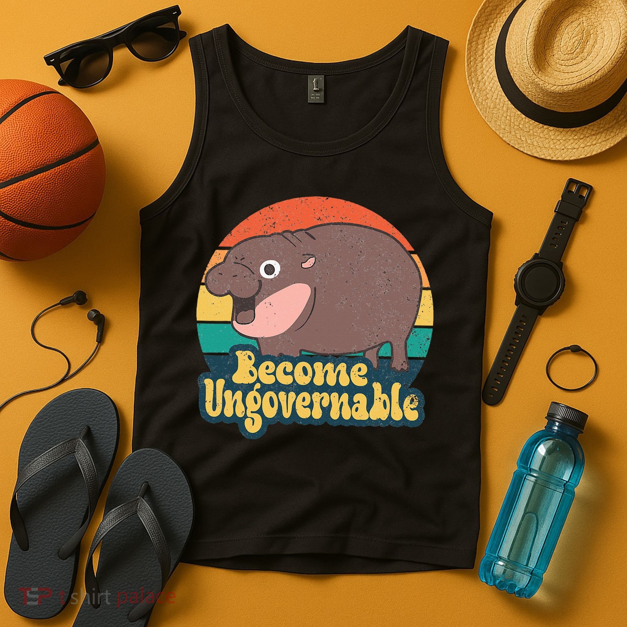 Become Ungovernable Moo Deng Humor Tank Top