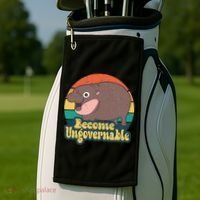 Become Ungovernable Moo Deng Humor Golf Towel thumb 2