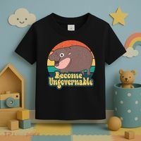 Become Ungovernable Moo Deng Humor Toddler T-Shirt thumb 3
