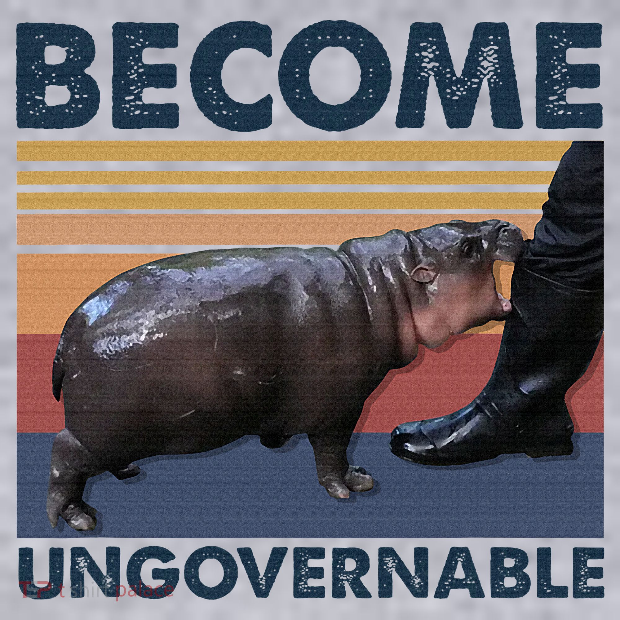 Become Ungovernable Moo Deng Cute Baby Hippo Women's Sweatshirt
