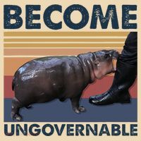 Become Ungovernable Moo Deng Cute Baby Hippo Tote Bag thumb 4