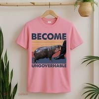 Become Ungovernable Moo Deng Cute Baby Hippo T-Shirt thumb 2