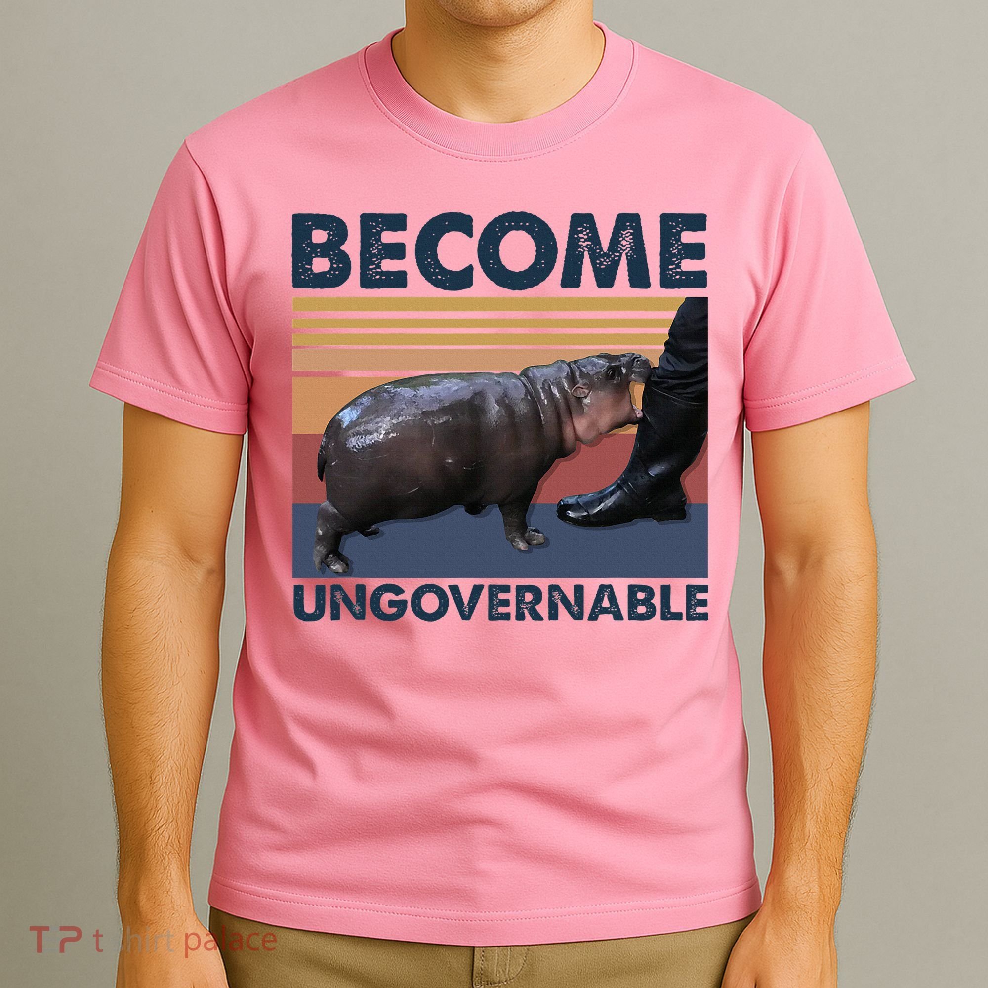 Become Ungovernable Moo Deng Cute Baby Hippo T-Shirt