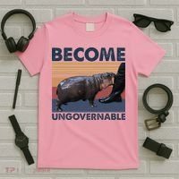 Become Ungovernable Moo Deng Cute Baby Hippo T-Shirt thumb 5