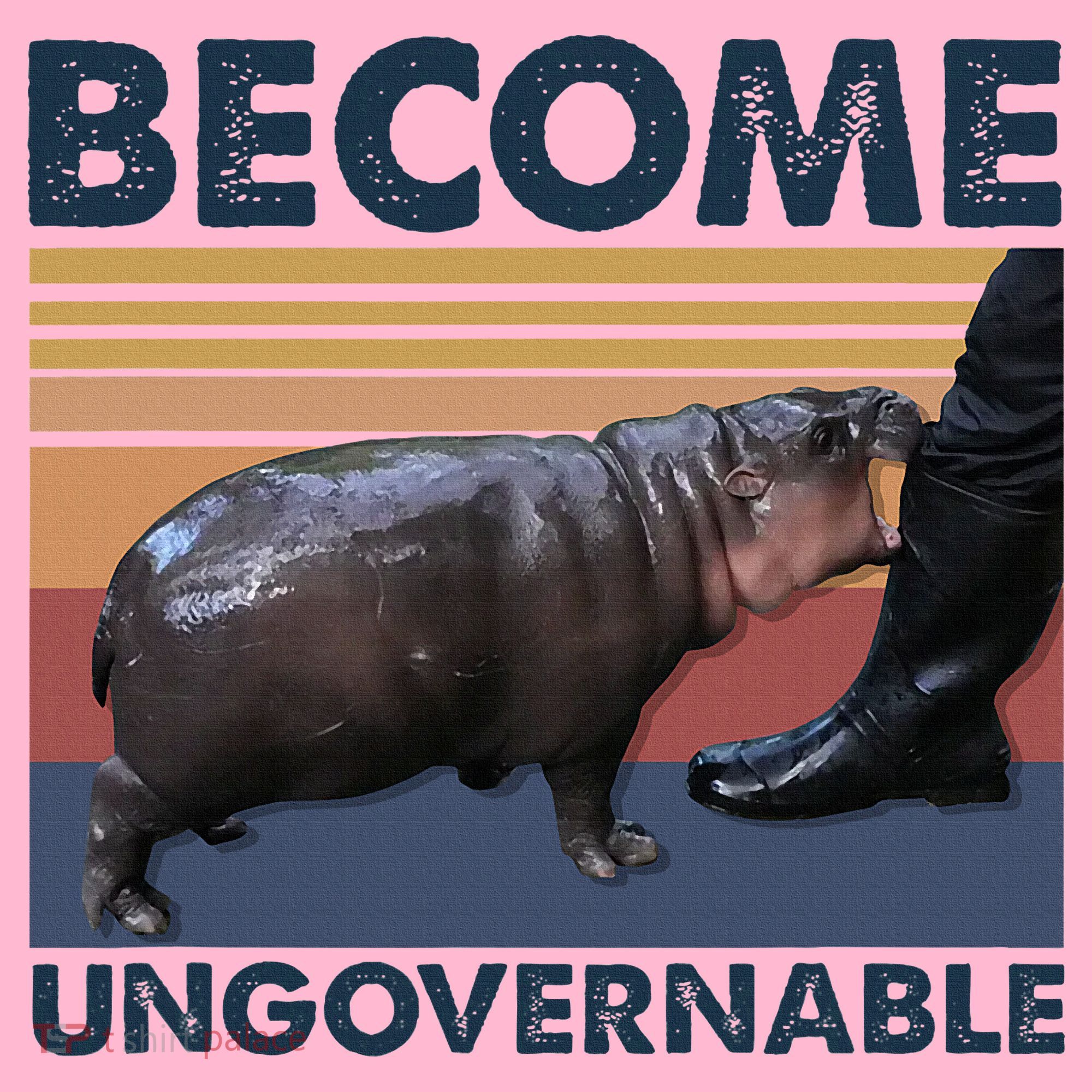 Become Ungovernable Moo Deng Cute Baby Hippo Coaster