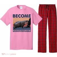 Become Ungovernable Moo Deng Cute Baby Hippo Pajama Set thumb 0
