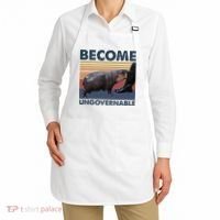 Become Ungovernable Moo Deng Cute Baby Hippo Apron thumb 2