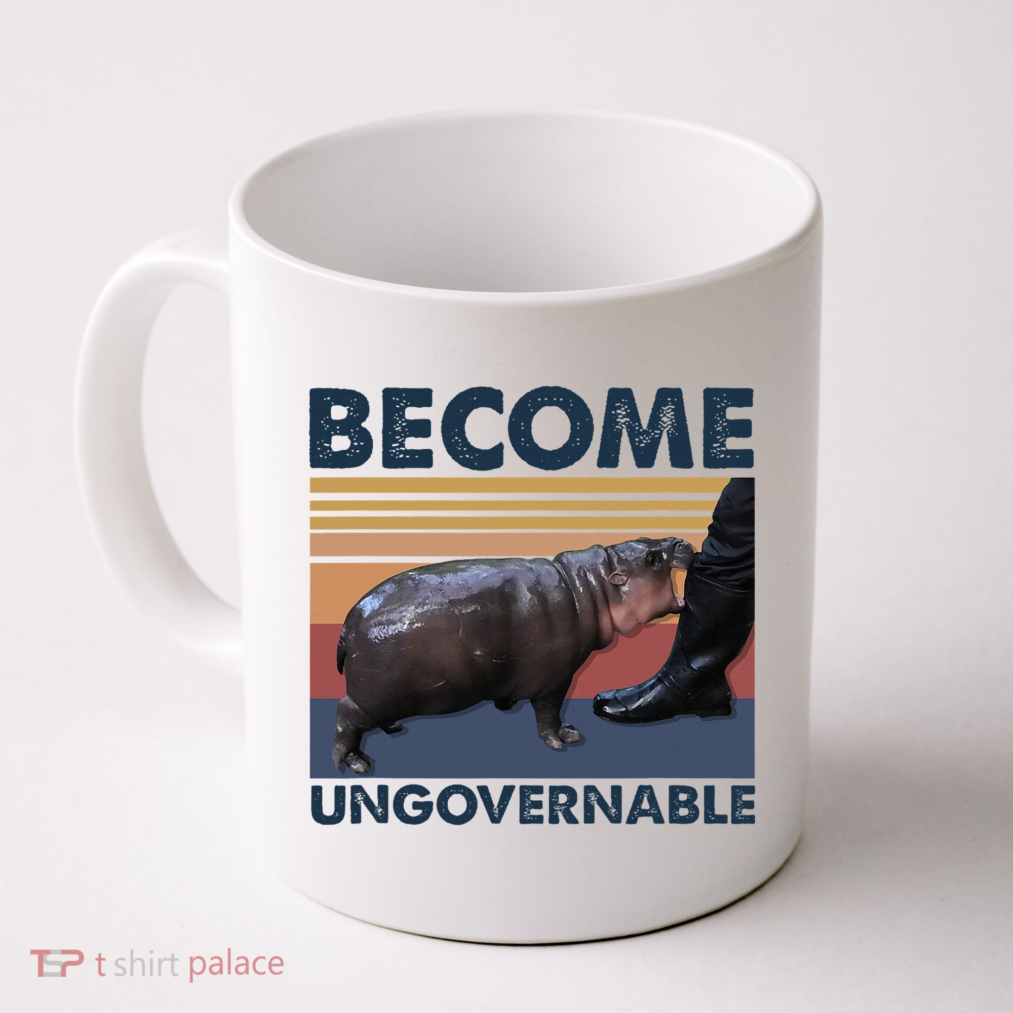 Become Ungovernable Moo Deng Cute Baby Hippo Coffee Mug
