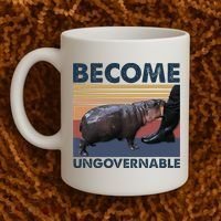 Become Ungovernable Moo Deng Cute Baby Hippo Coffee Mug thumb 2