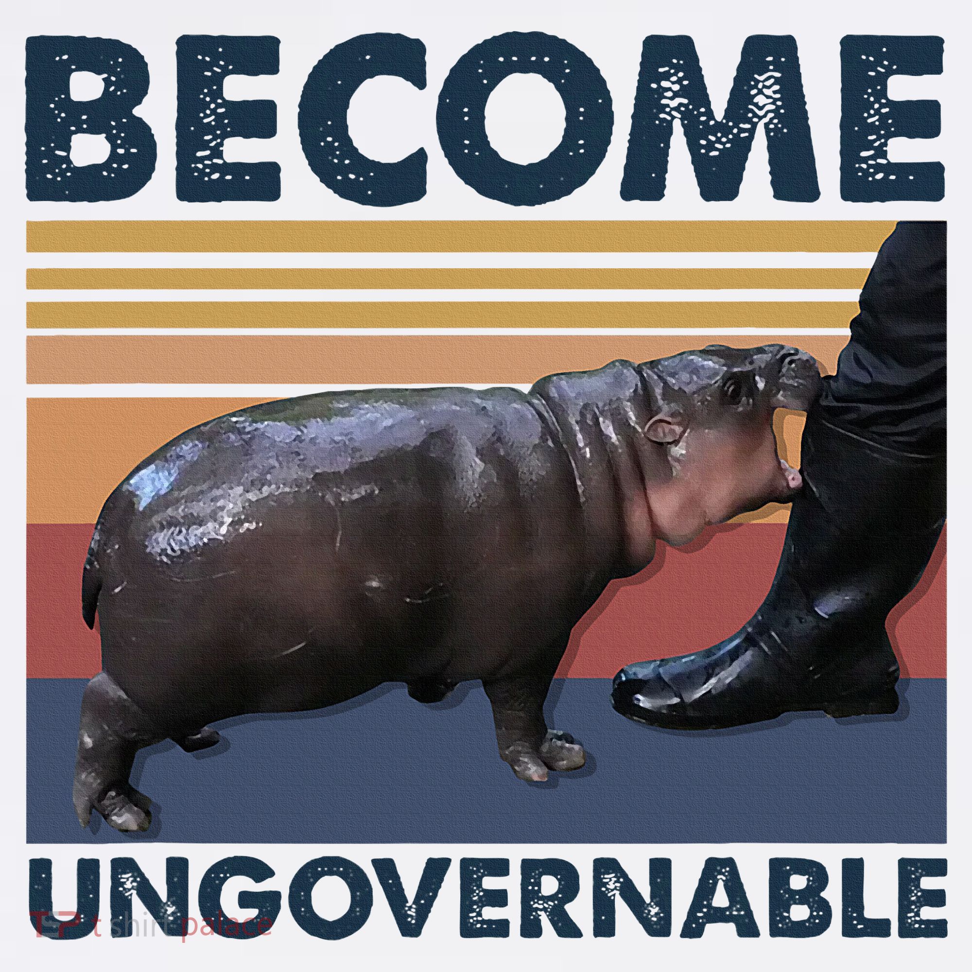 Become Ungovernable Moo Deng Cute Baby Hippo Women's Hoodie