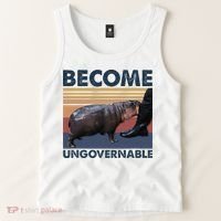 Become Ungovernable Moo Deng Cute Baby Hippo Tank Top thumb 2