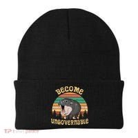 Become Ungovernable Moo Deng Baby Pygmy Hippo Beanie thumb 0