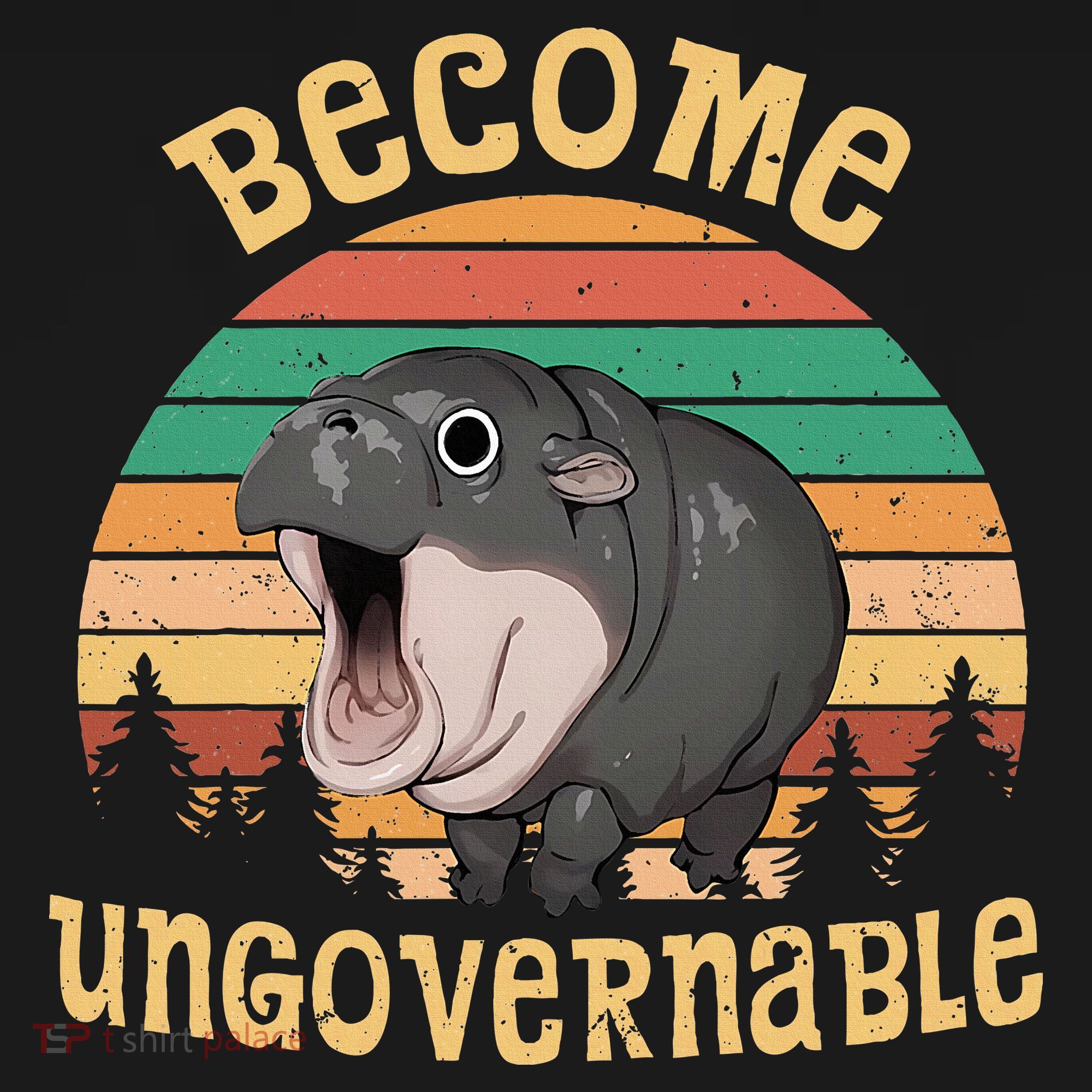 Become Ungovernable Moo Deng Baby Pygmy Hippo Ornament