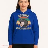 Become Ungovernable Moo Deng Baby Pygmy Hippo Hoodie thumb 5