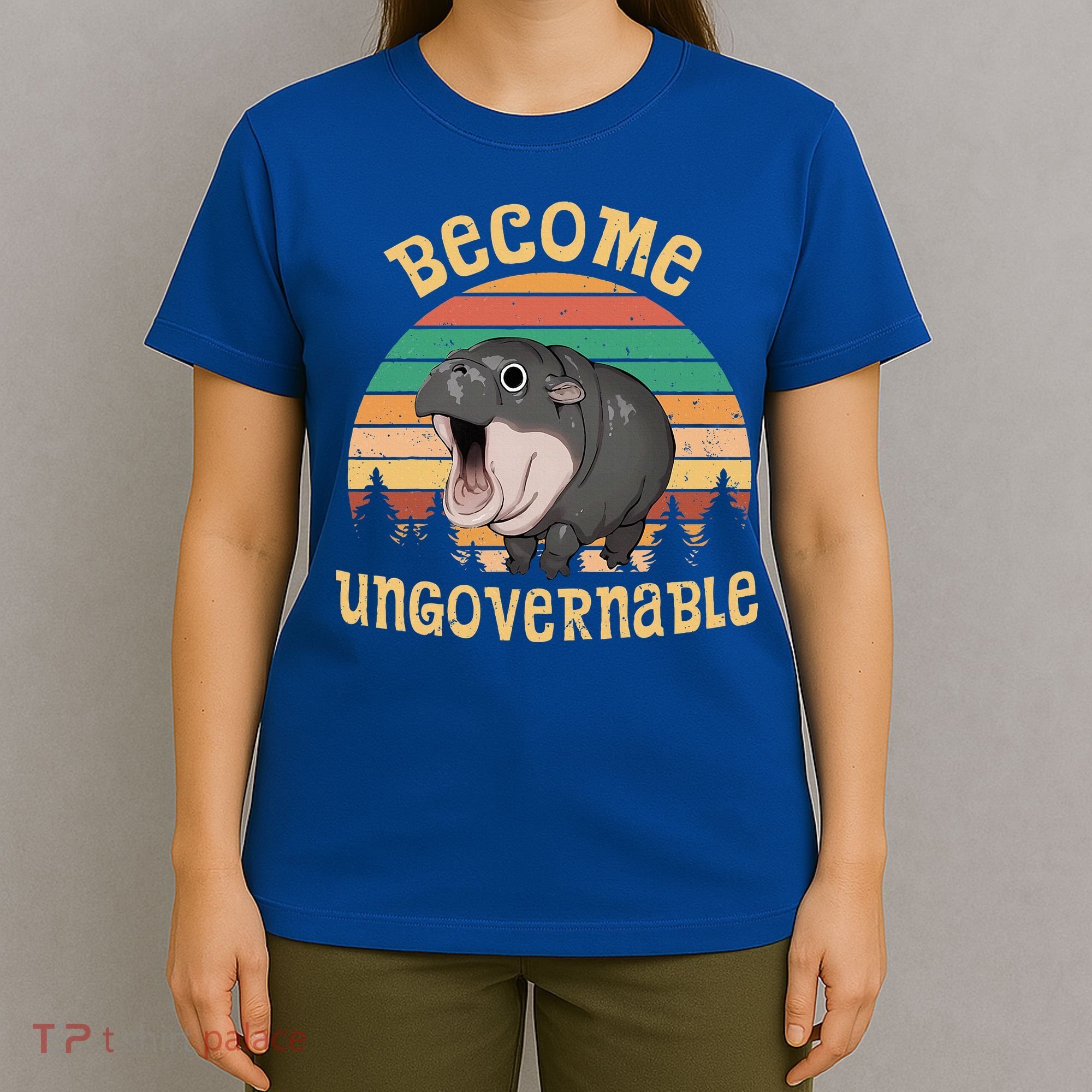 Become Ungovernable Moo Deng Baby Pygmy Hippo T-Shirt