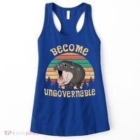 Become Ungovernable Moo Deng Baby Pygmy Hippo Women's Tank Top thumb 0