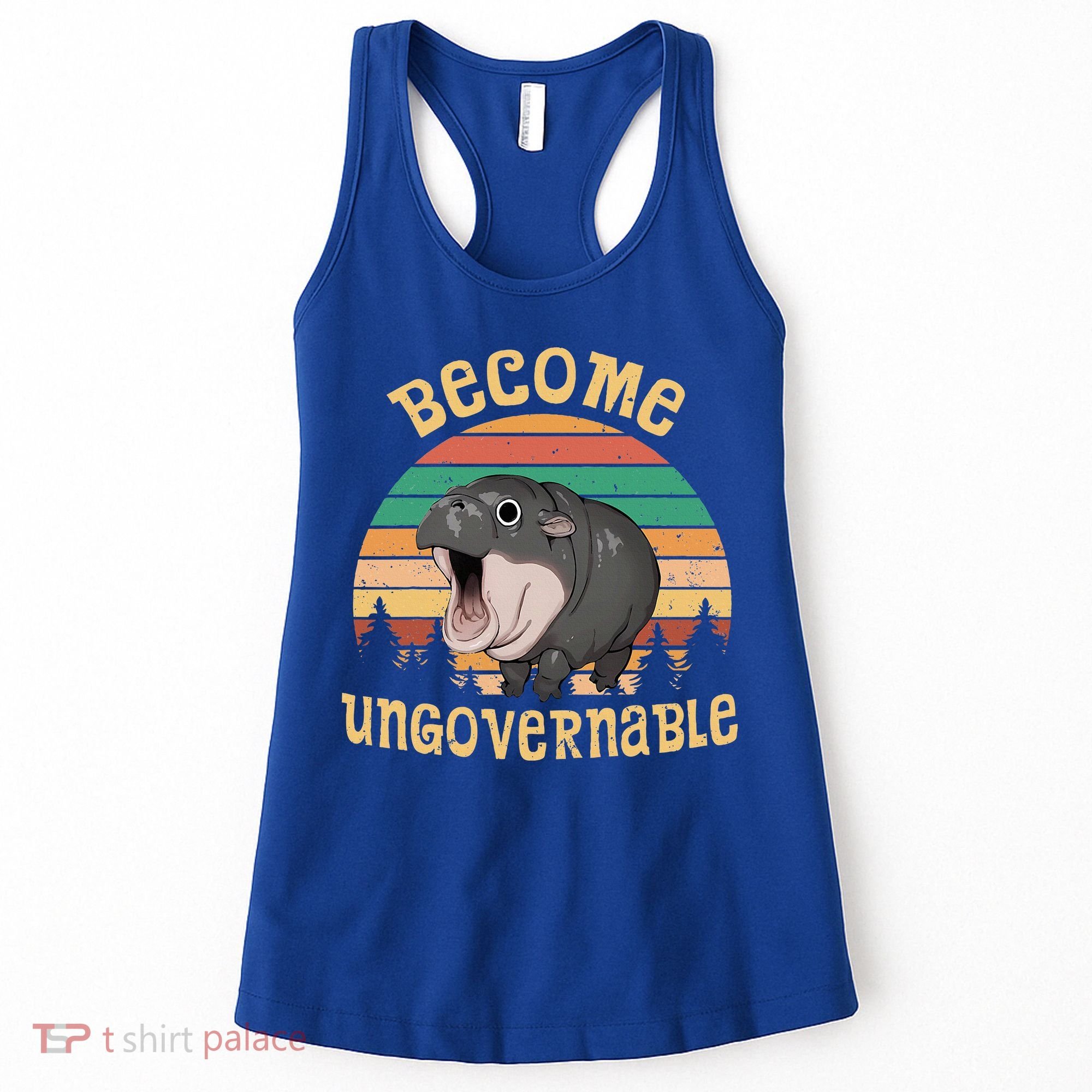 Become Ungovernable Moo Deng Baby Pygmy Hippo Women's Tank Top
