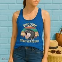 Become Ungovernable Moo Deng Baby Pygmy Hippo Women's Tank Top thumb 2