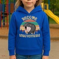 Become Ungovernable Moo Deng Baby Pygmy Hippo Kids Hoodie thumb 3