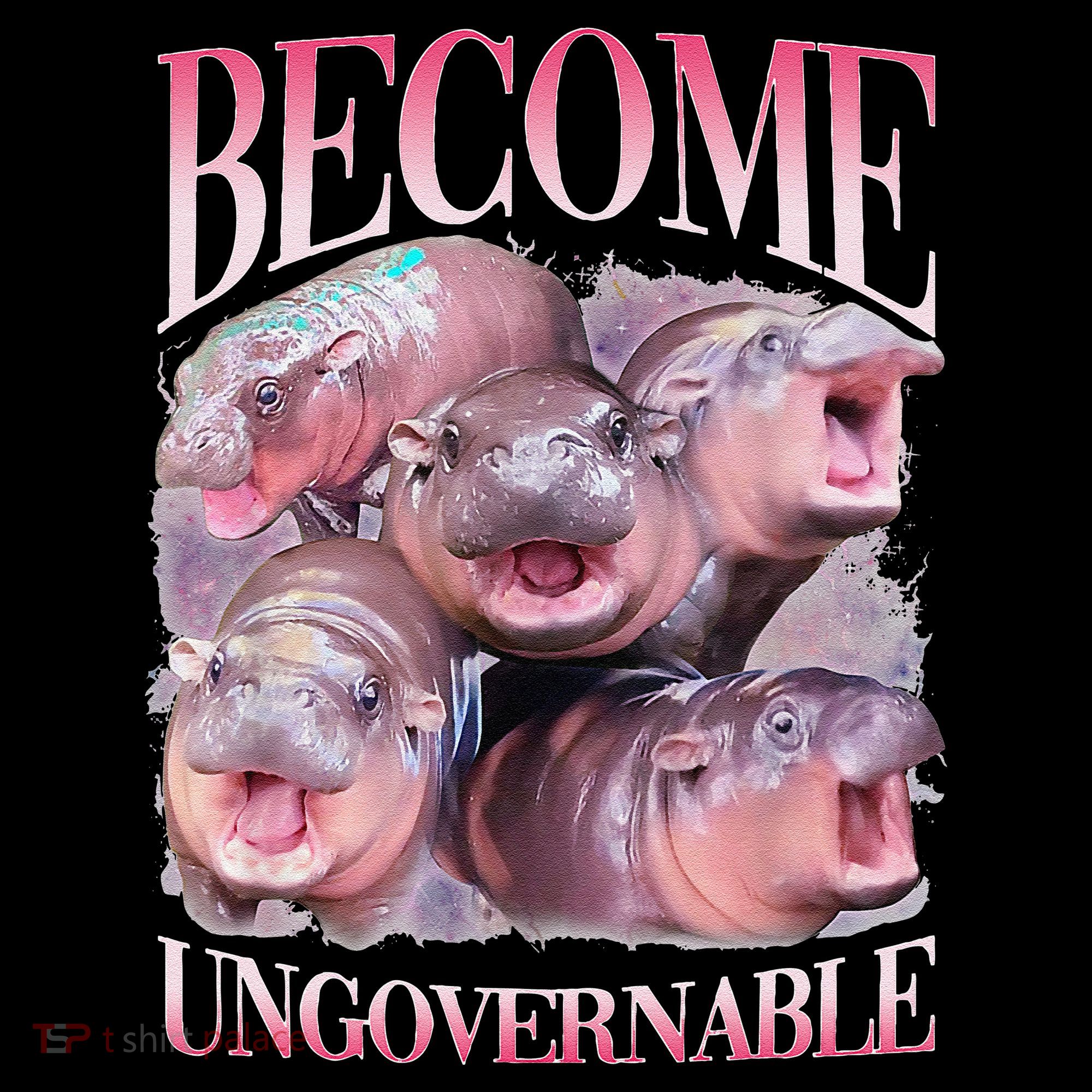 Become Ungovernable Moo Deng Funny Baby Hippo Coffee Mug