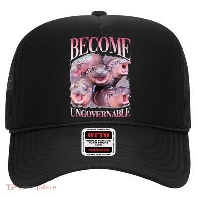 Become Ungovernable Moo Deng Funny Baby Hippo Hat