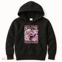 Become Ungovernable Moo Deng Funny Baby Hippo Kids Hoodie thumb 0