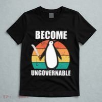 Become Ungovernable Meme Funny Penguin Meme Retro Vintage T-Shirt thumb 5