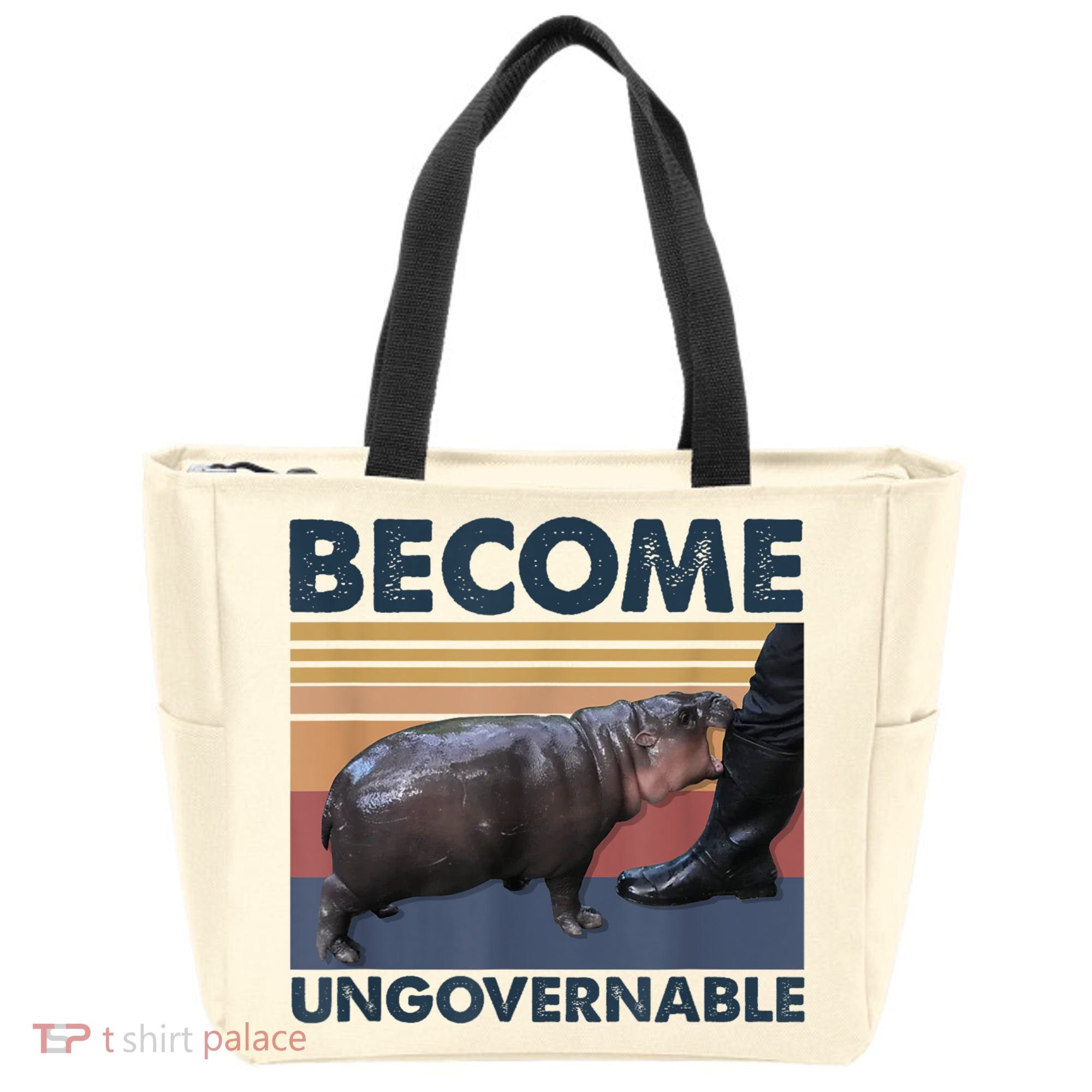 Become Ungovernable Moo Deng Humor Tote Bag
