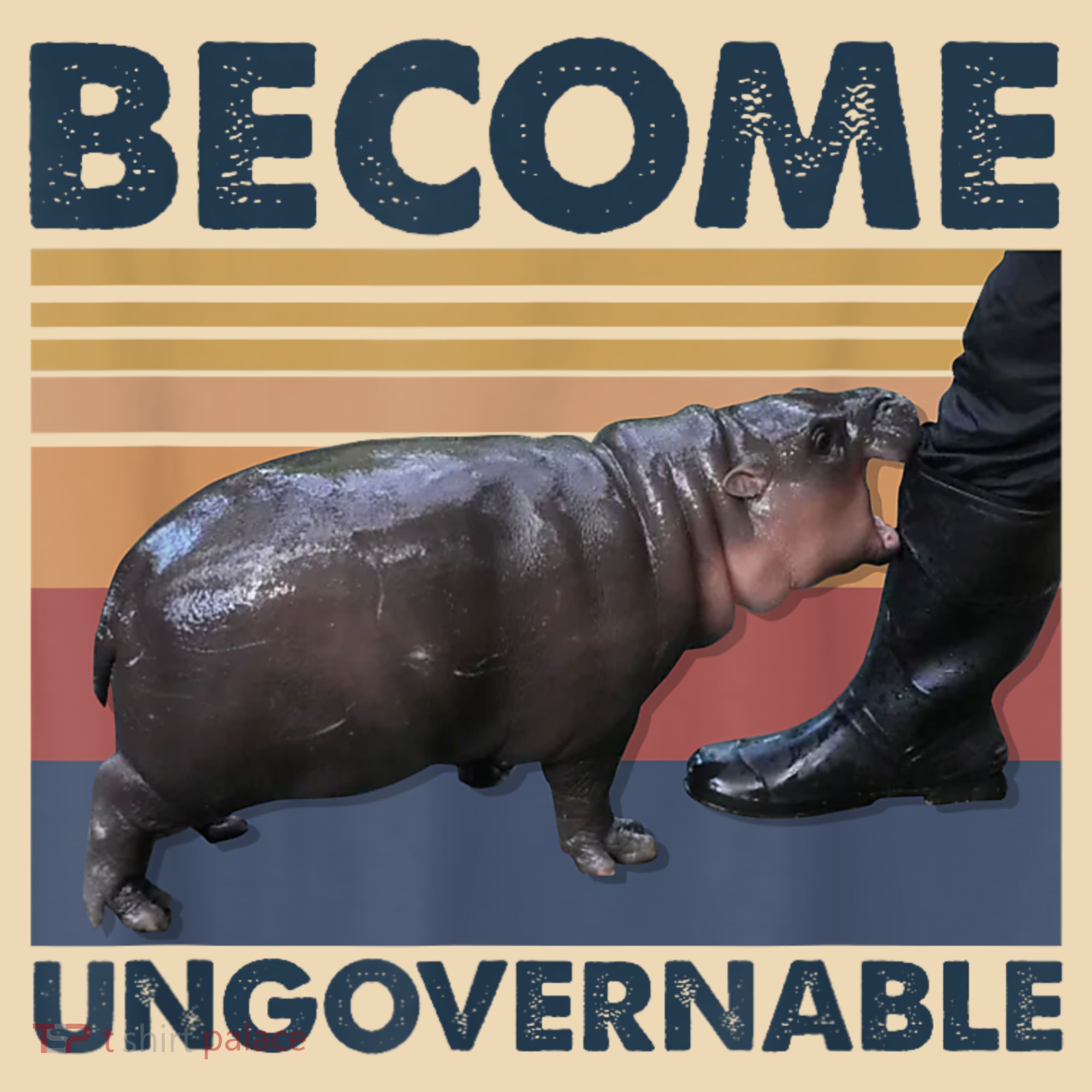Become Ungovernable Moo Deng Humor Tote Bag