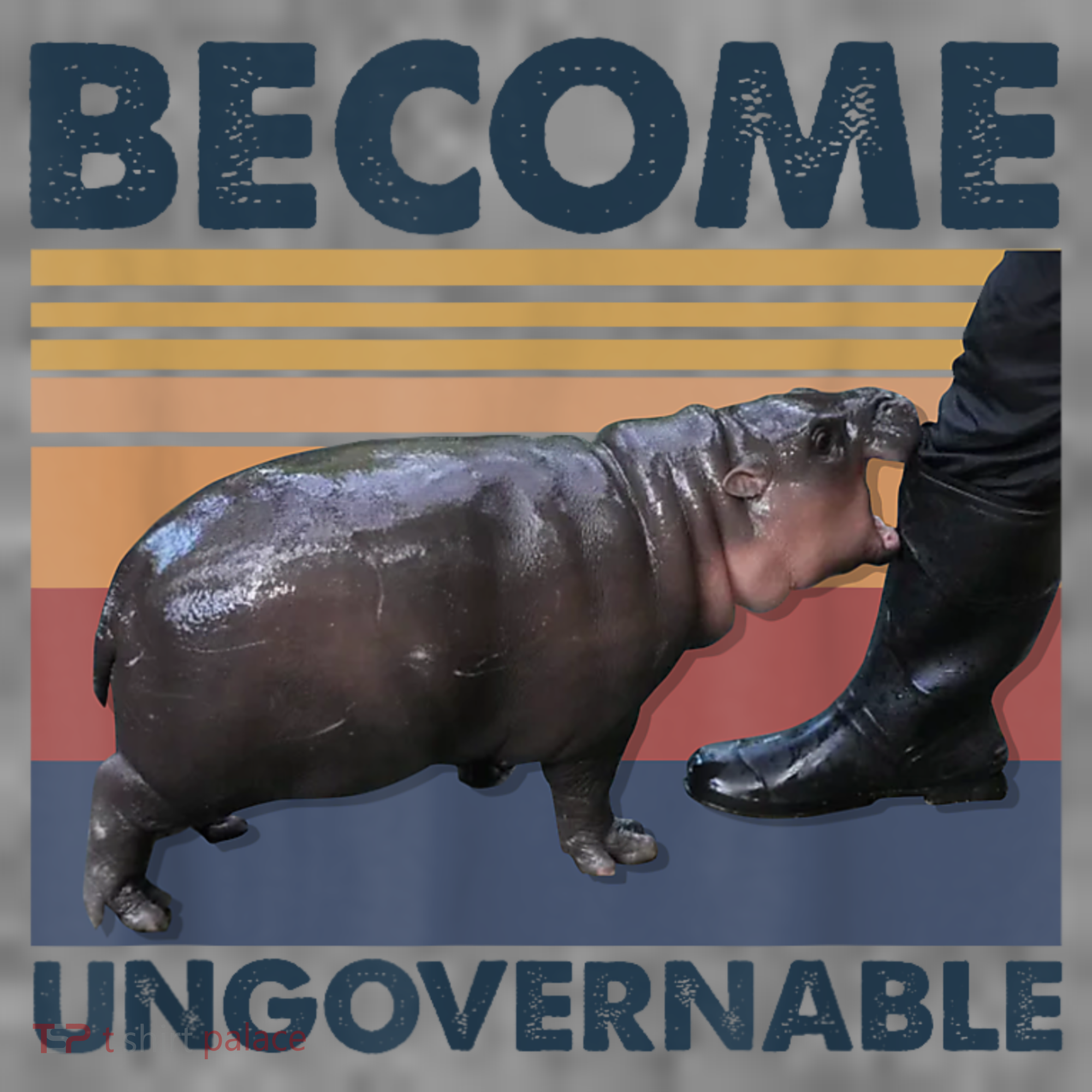 Become Ungovernable Moo Deng Humor Toddler Hoodie