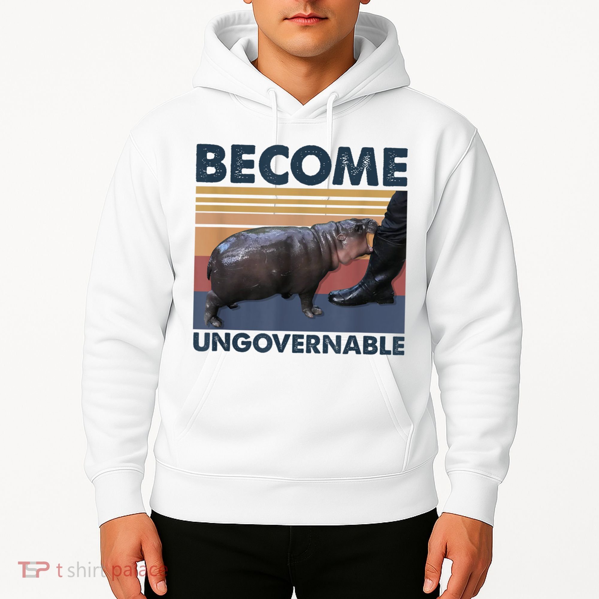 Become Ungovernable Moo Deng Humor Hoodie