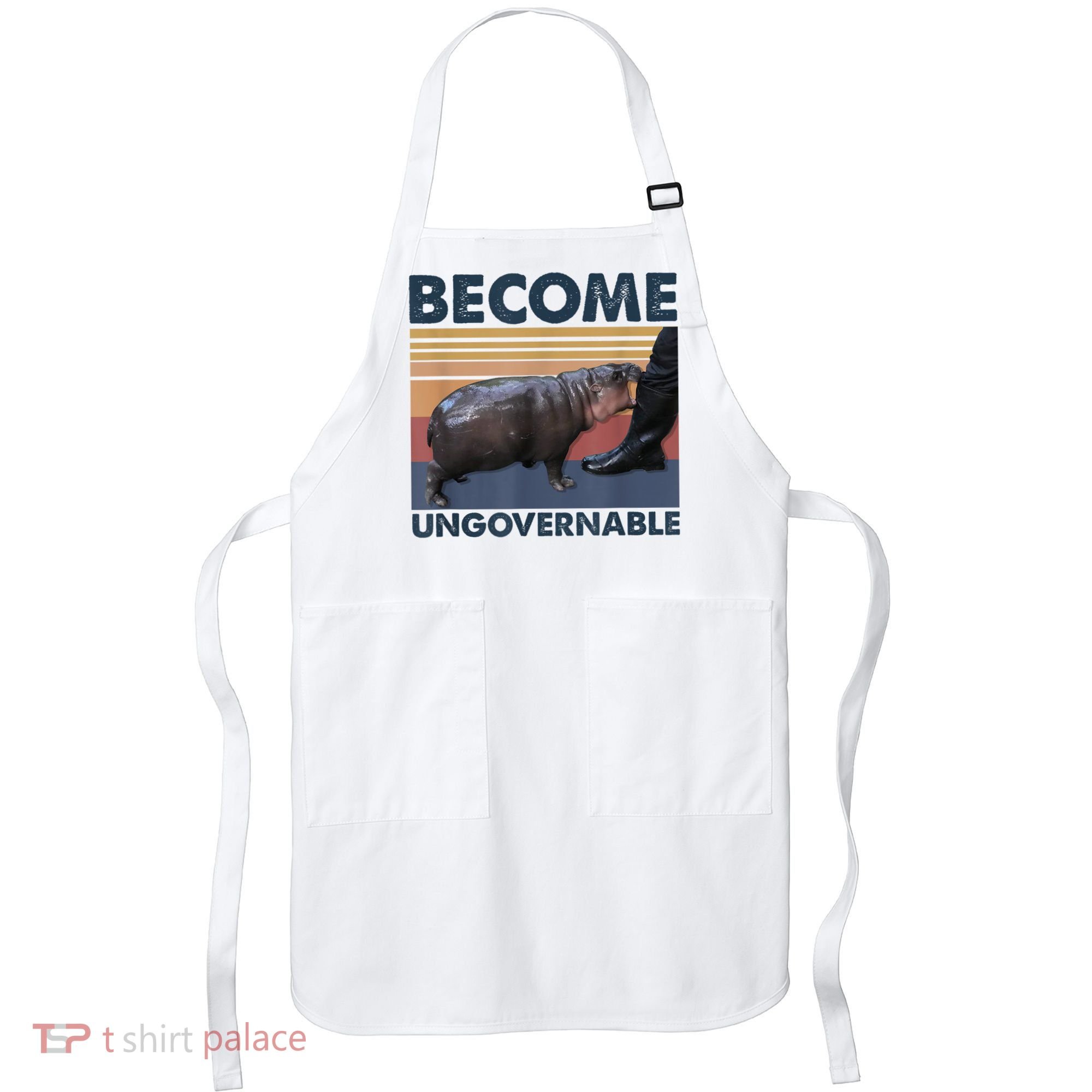 Become Ungovernable Moo Deng Humor Apron