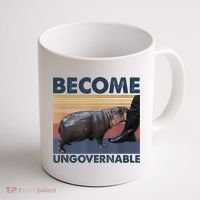 Become Ungovernable Moo Deng Humor Coffee Mug thumb 1