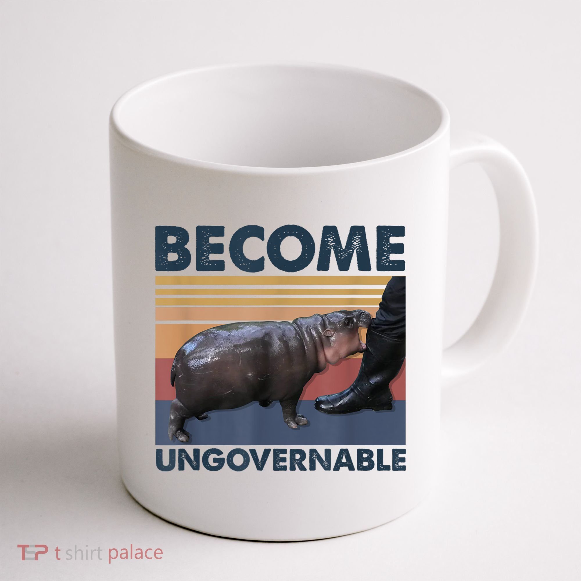 Become Ungovernable Moo Deng Humor Coffee Mug